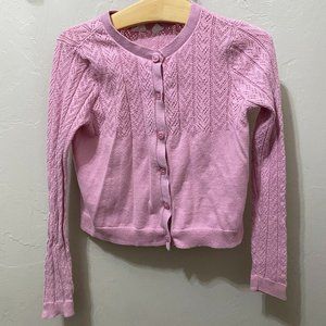 Gap Kids Classic Pink Pointelle Cardigan